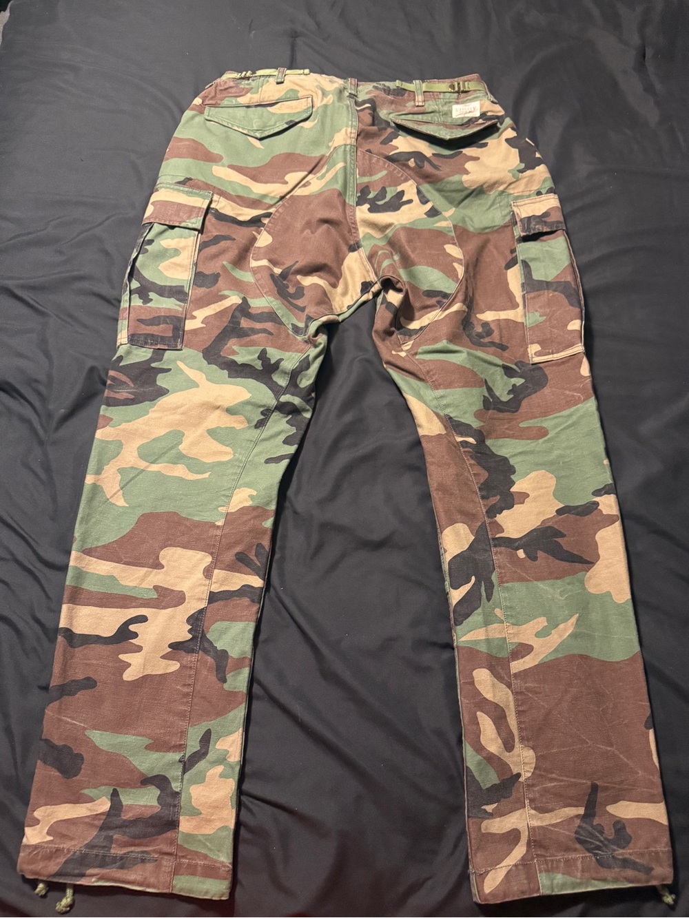 Ralph Lauren Men's Camo Cargo Pants - Green/Brown/Black - Picture 2 of 4